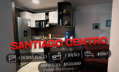 ARRIENDO DE HERMOSO DEPARTAMENTO COMUNA SANTIAGO CENTRO