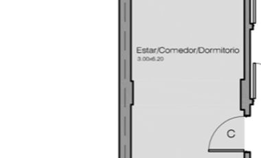 DEPARTAMENTO MONOAMBIENTE ALQUILER COLEGIALES