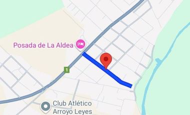 VENTA CASA A TERMINAR EN ARROYO LEYES A MTS RUTA