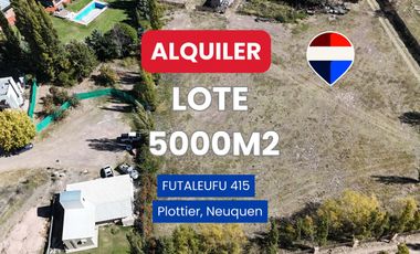 ALQUILER LOTE 5000 M2 FUTALEUFU 425 PLOTTIER