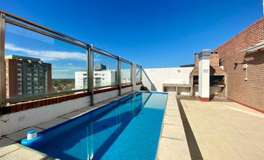 Dpto 2 ambientes con cochera y terraza propia, pileta y SUM -  excelente vista