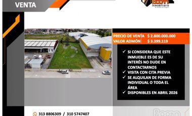 VENTA LOTE INDUSTRIAL 1.729 M2  CON LICENCIA DE CONSTRUCCIÓN