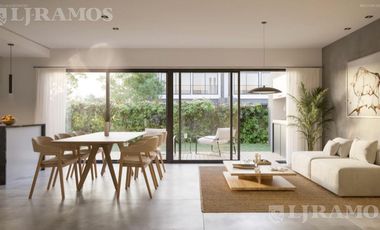 Departamento en venta de 2 ambientes con jardín en Condominio privado en Benavidez