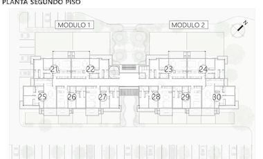 Departamento en venta de 2 ambientes con jardín en Condominio privado en Benavidez