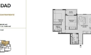 Departamento de 3 AMB   COCHERA en alquiler Brickell Boulevard