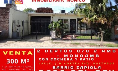 venta de 3 depto de 2 amb  EN PASO DEL REY BARRIO ZAPIOLA