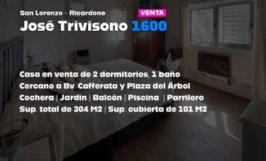 Venta casa de 2 dormitorio con pileta en Ricardone. Apta crédito.