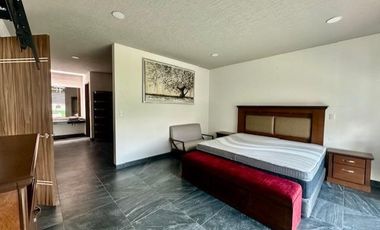 CASA AMUEBLADA EN RENTA EN METEPEC, EN PRIVADA,  CERCA DE ESTACION DE TREN METEPEC