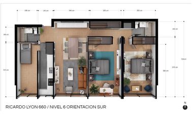 Departamento en venta  en PROVIDENCIA