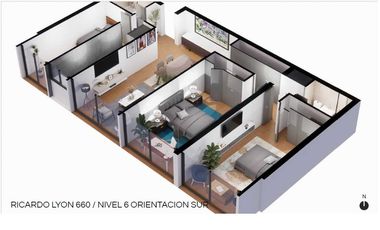 Departamento en venta  en PROVIDENCIA
