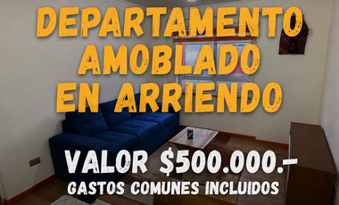 ARRENDAMOS DEPARTAMENTO AMOBLADO EN PELLUCO