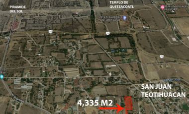 Se vende amplio terreno, San Juan Teotihuacan, barrio la Purificación