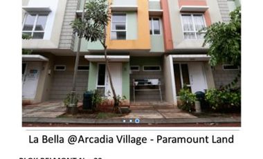 Cluster La Bella @Arcadia Village Desain Mewah Ready Stock di Tangerang