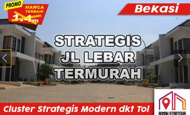 SEMIFURNISH Cluster Strategis Modern Lengkap Pool Jl Lebar Jatisari Bekasi