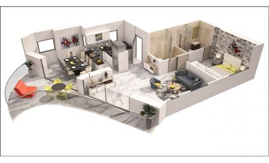 Apartamento en venta en Avenida Balboa vista al mar P.H. The Sands