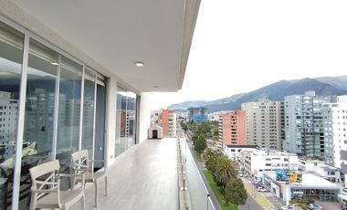 RENTA Depart. Amoblado de Lujo Ed. Soho, con Balcón Vista Hermosa - La Carolina, Eloy Alfaro, Quito