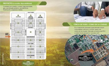 Arroyo Seco: Barrio Abierto Francisco Primero - Av. Rivadavia y Leopoldo Marechal - Lotes desde 350 m2, Santa Fe, Argentina