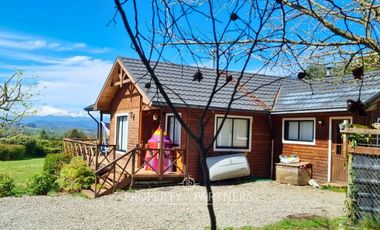 Casa con preciosa vista al volcán Villarrica