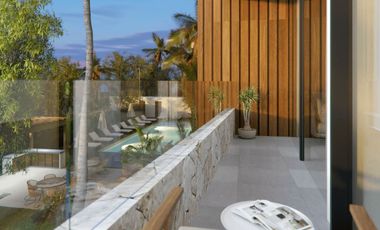 Departamento con alberca, jacuzzi, asador, pádel, bar, en venta, Cozumel.