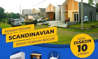 Rumah Gaya Scandanavian 2 Lantai Dekat Stasiun di Bogor