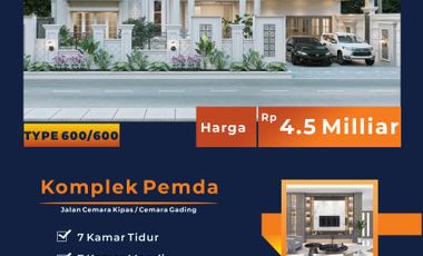 RUMAH DI JUAL TYPE 600 LOKASI DI PUSAT KOTA COCOK UNTUK INVESTASI ANDA JL CEMARA KIPAS