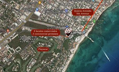 3 locales comerciales en esquina dentro de Plaza comercial