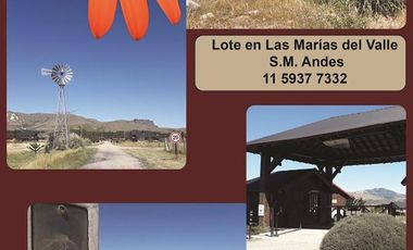 Lote en Barrio Privado Las Marías del Valle  -  a metros del Aeropuerto Chapelco. 1500 mts2 terreno plano con excelentes vistas.