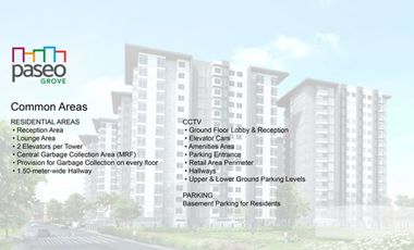 Preselling 45 sqm 1-bedroom CONDO FOR SALE in Paseo Groove Tower-1 Lapulapu City