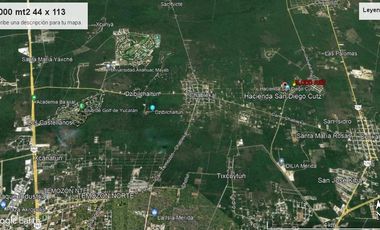 Terreno de 5,000 m2 en Venta, San Diego Cutz, Conkal, Yucatán