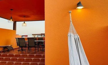 Casa Amueblada con Roof Garden en privada con alberca