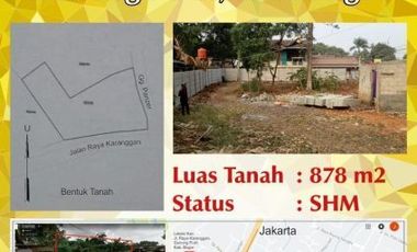 Dijual Cepat Tanah Lokasi bagus dan strategis cocok bangun workshop, gudang atau lainnya di Bogor