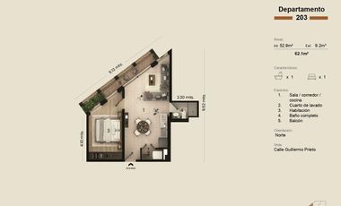 Preventa de departamento en Schultz 81, San Rafael. 203