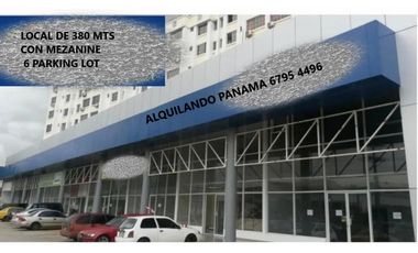Se Alquila Local Comercial  380 Mts La Castellana $2.500.00+itbms