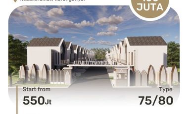 RUMAH SIAP BANGUN DI SOLO TIMUR LOKASI STRATEGIS DEKAT PINTU TOL ALFARIZI TOWNHOUSE