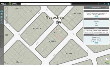terreno sobre 520 con salida a dos calles
