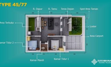 Rumah Syariah Murah Dekat Pusat Kota Purwakarta