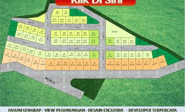 Rumah Dijual di Malang Tipe 45/77 View Katu Free Biaya