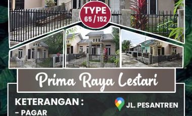 DIJUAL RUMAH MINIMALIS TYPE 65 DI JL.PESANTREN-TENAYAN RAYA