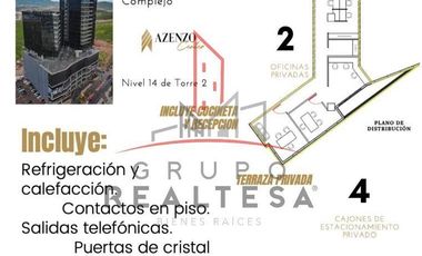 Oficina Corporativa Renta Torre Azenzo 36,856 martar R132