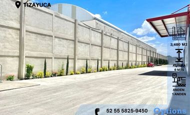 Opportunity to rent an industrial warehouse in Tizayuca