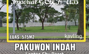 Dijual Kavling Istimewa Siap Bangun di Pakuwon Imperial Golf, Surabaya