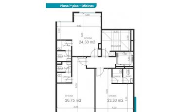 En venta. Oficinas de una ambiente con baño. Zona La Perla.