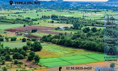 Asombroso terreno en Tepejí del Río en venta