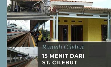 Rumah Ready Bebas Banjir Dekat Stasiun Cilebut