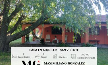 Casa en Alquiler  -  San Vicente, Canning