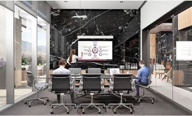 Oficina en renta piso de 811m2  obra gris en zona Santa María, Mty NL