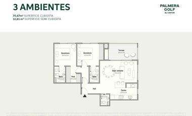 Departamento en Palmera Golf El Canton