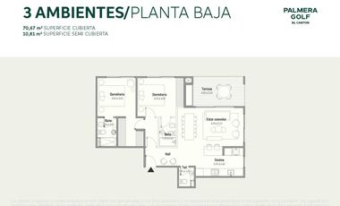 Departamento en Palmera Golf El Canton
