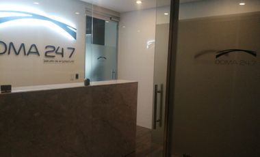 RENTO OFICINAS EN LOMAS DE ANGELOPOLIS I, AMUEBLADA EN TORRE LORETA
