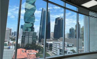 ALQUILER OFICINA CON O SIN MUEBLES CALLE 50 TORRE GLOBAL MTTO INCLUIDO